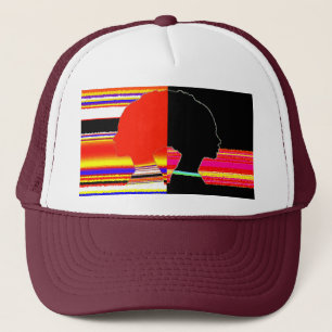 Glitch Split Profile – Pop Art Trucker Cap Truckerkappe