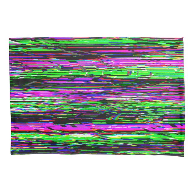 Glitch tech abstract pattern kissenbezug (Vorderseite)