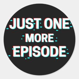 Glitchy nur eine weitere Episode Runder Aufkleber