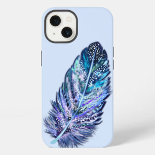 Glitter Blau Feder iPhone-Hülle iPhone 13 Hülle