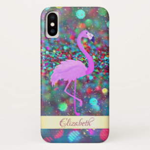 Glitter Bokeh Gold Konfetti, Flamingo - Personali Case-Mate iPhone Hülle