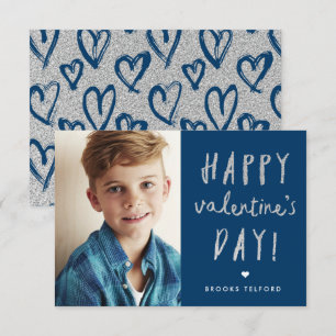 Glitter-Boys-Klassenzimmer Valentinstagskarte Einladung