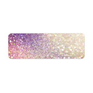 Glitter Colorful Address Return