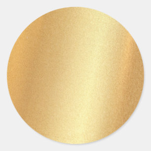 Glitter-Effekt Faux-Gold Leere Vorlage Glamour Top Runder Aufkleber