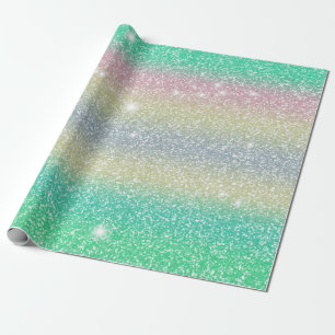 Glitter Einhorn Textur  Geschenkpapier