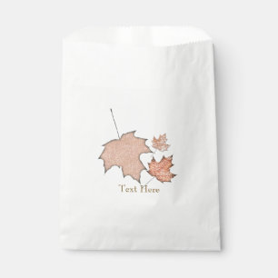 Glitter Fall Blätter Winter Golden Herbst Party Geschenktütchen