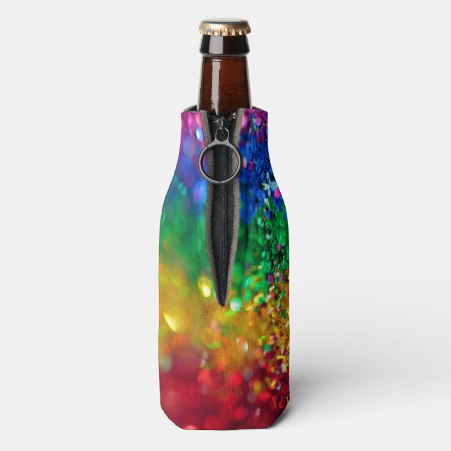 Glitter-Flaschenkühler Flaschenkühler (Flasche Rückseite)