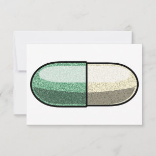 Glitter Fluoxetin Dankeskarte