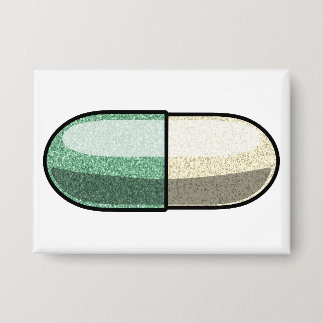 Glitter Fluoxetine Button (Vorderseite)