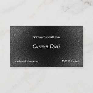 Glitter gesprengt (Silber) Visitenkarte