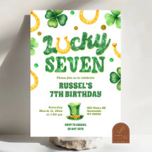 Glitter Glücks sieben St. Patrick Geburtstag