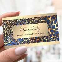 Glitter Gold Rahmen Tierhaut Leopard Luxus