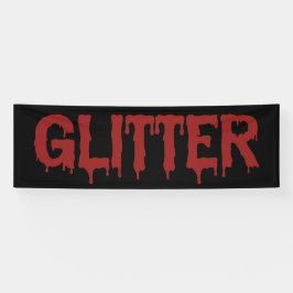 Glitter in Blood Typografie Banner