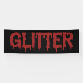 Glitter in Blood Typografie Banner