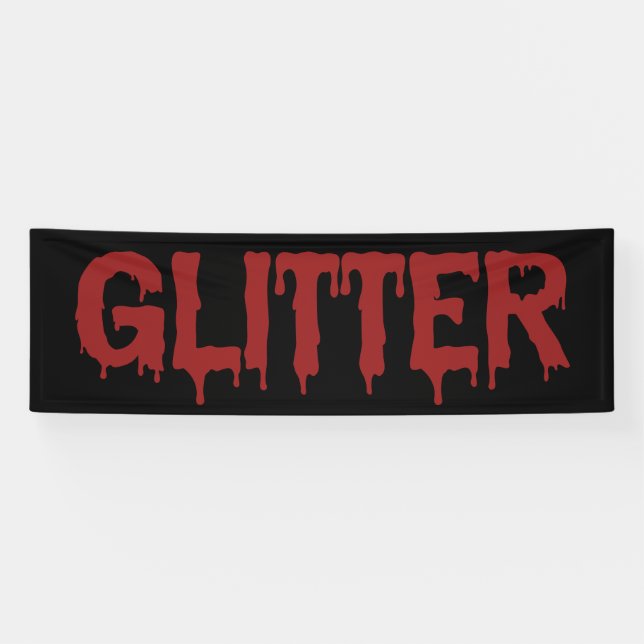 Glitter in Blood Typografie  Banner (Horizontal)