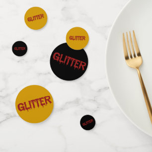 Glitter in Blood Typografie Konfetti