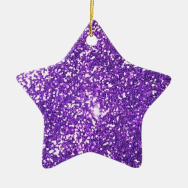 Glitter Keramikornament (Vorne)