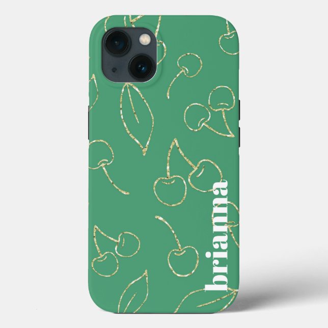 Glitter Kirschgrün Case-Mate iPhone-Hülle iPhone Hülle (Rückseite)