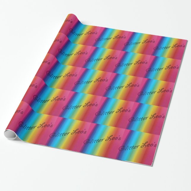 Glitter Leo's Geschenkpapier (Ungerollt)