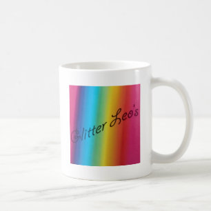 Glitter Leo's Tasse