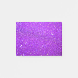 Glitter Lila Post-it Klebezettel