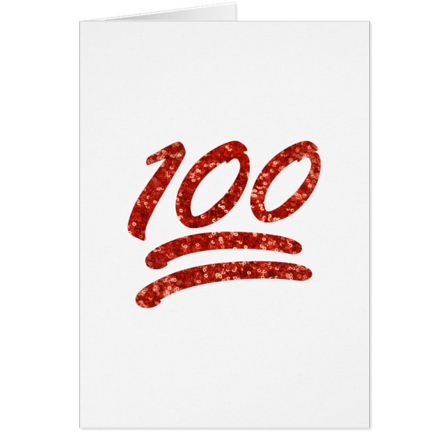 glitter one hundred emoji (Vorne)