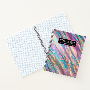 Glitter Opal Holographic Trendy Kollektion Notizbuch