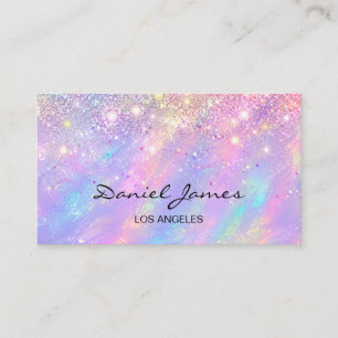 Glitter Opal Luxus Visitenkarte