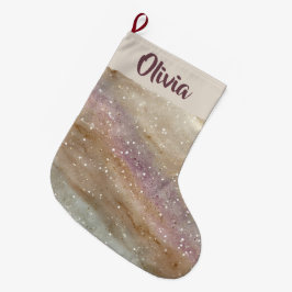 Glitter Personalized Name Christmas Stocking Großer Weihnachtsstrumpf