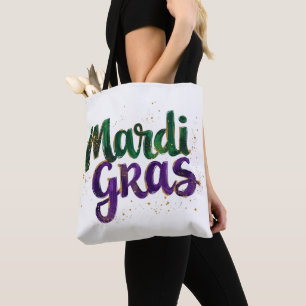 Glitter-Pinselstrich Mardi Gras