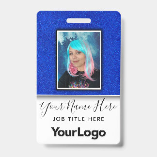 Glitter Professional Unternehmensmitarbeiter Foto Ausweis