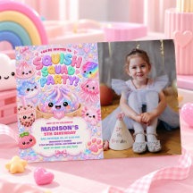 Glitter Regenbogen Squishy Mädchen Geburtstagsfeie