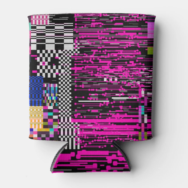 Glitter Retro VHS-Bildschirmstil Dosenkühler (Vorderseite)