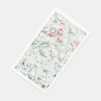 Glitter Slime Guest Towels White Serviette