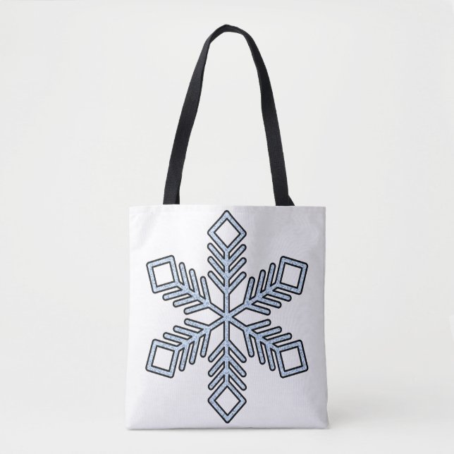 Glitter Snowflake - Baby Blue Branches (Vorderseite)