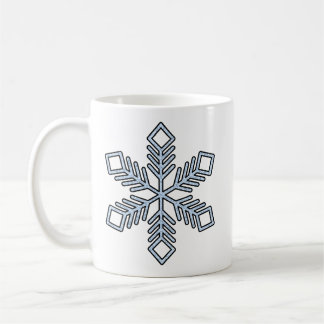 Glitter Snowflake - Baby Blue Branches Kaffeetasse