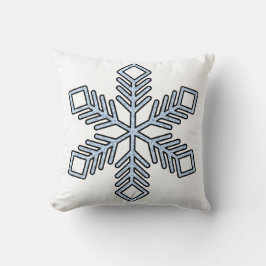Glitter Snowflake - Baby Blue Branches Kissen