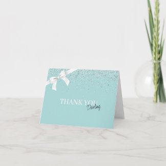 Glitter Tiffany  Dankeskarte