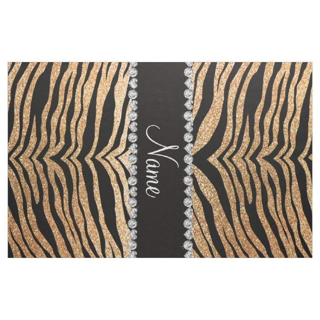 Glitter-Tigerpastellstreifen des individuellen Stoff (Yard (91,4 cm))