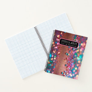Glitter-Trendy-Opal-Holografische-Kollektion Notizbuch