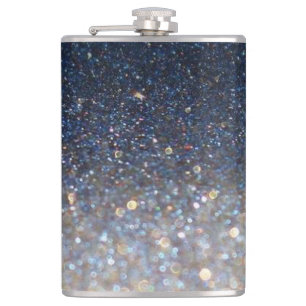 Glitter und Bokeh Flachmann