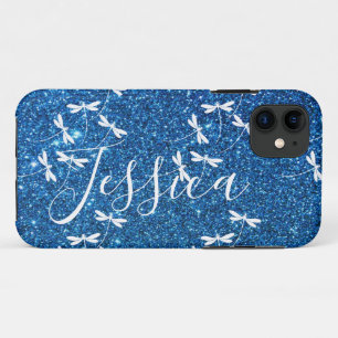 Glitter und Libellen personalisiert Case-Mate iP iPhone Hülle