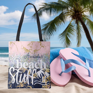 Glitter und Marmor personalisierte Strandartikel