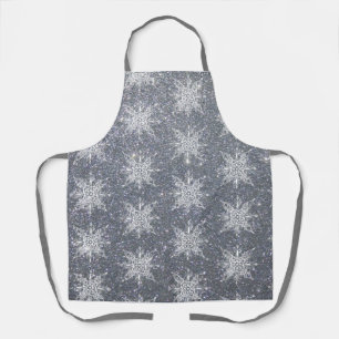 Glitter und Schneeflocken Schürze