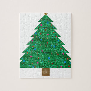 Glitter-Weihnachtsbaum Puzzle