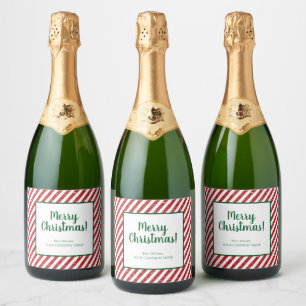 Glitter-Zuckerstangen-Gestreifte Firma