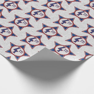 Glitter zum 4. Juli Geschenkpapier