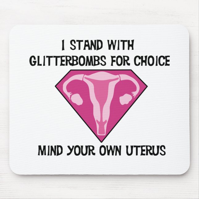 Glitterbombs4Choice mousepad (Vorne)