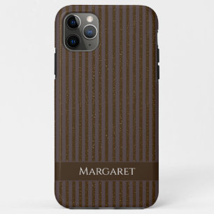 Glitterbraun Minimalistisches modernes initiales Case-Mate iPhone Hülle