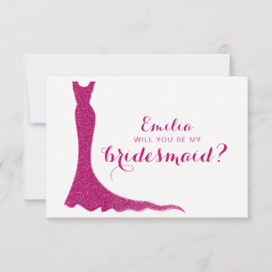Glitterie-Brautkleid Einladung